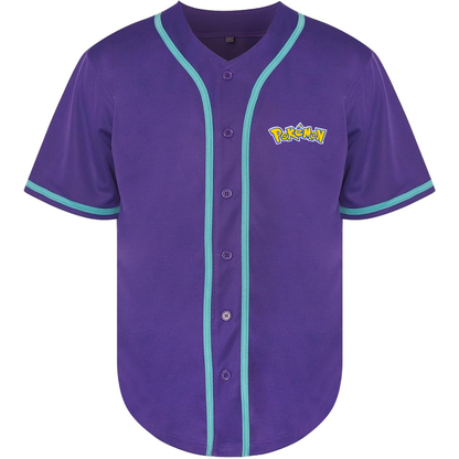 Men's Pokemon Cartoon Baseball Jersey