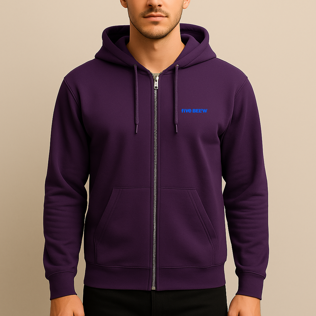 Men's Five Below Logo Zipper Hoodie