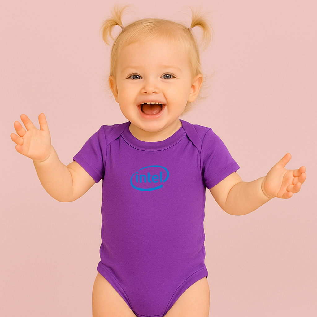 Intel Logo Baby Romper Onesie