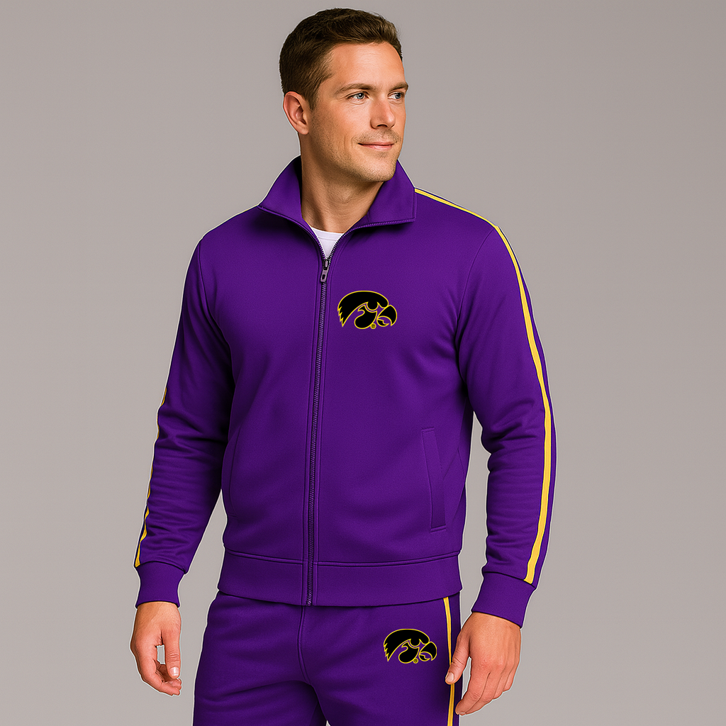 Men's Iowa Hawkeyes Logo Dri-Fit TrackSuit