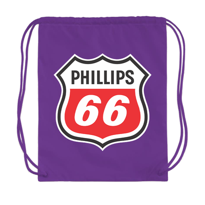 Phillips 66 Gas Station Drawstring Bag