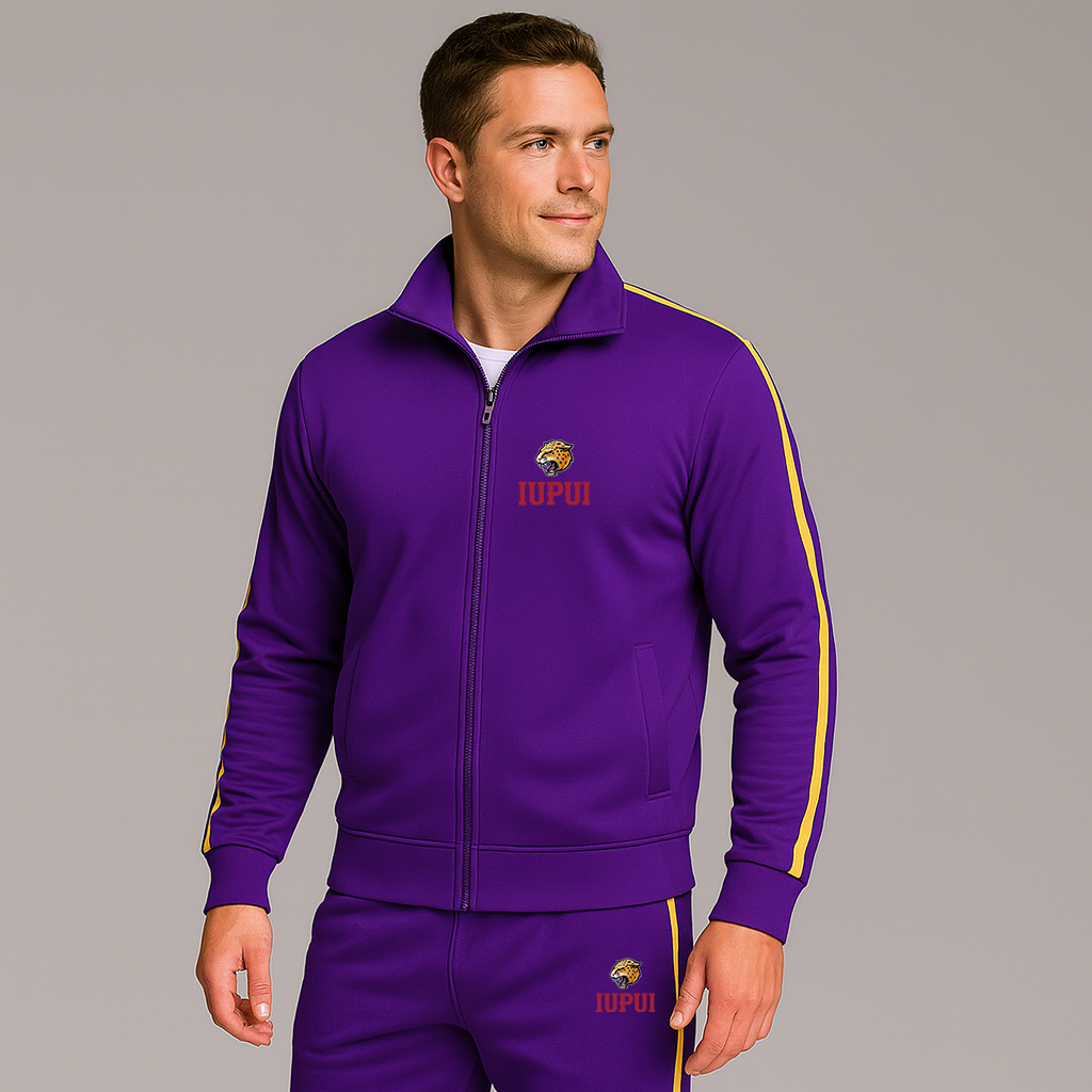 Men's IUPUI Jaguars Logo Dri-Fit TrackSuit