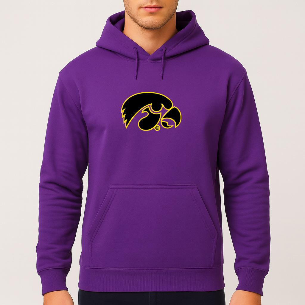 Men's Iowa Hawkeyes Logo Pullover Hoodie