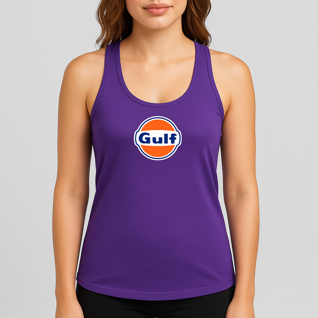 Women's Gulf Oil Logo Next Level Ideal Racerback Tank