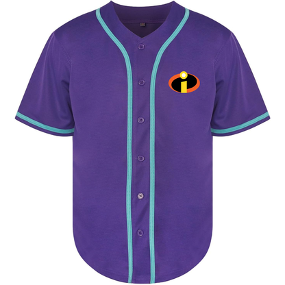 Men's The Incredibles Cartoon Baseball Jersey