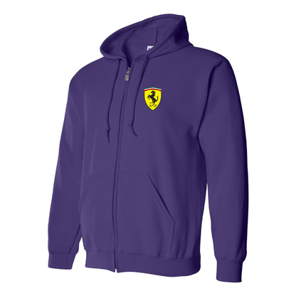 Men’s Ferrari Motorsport Car Zipper Hoodie