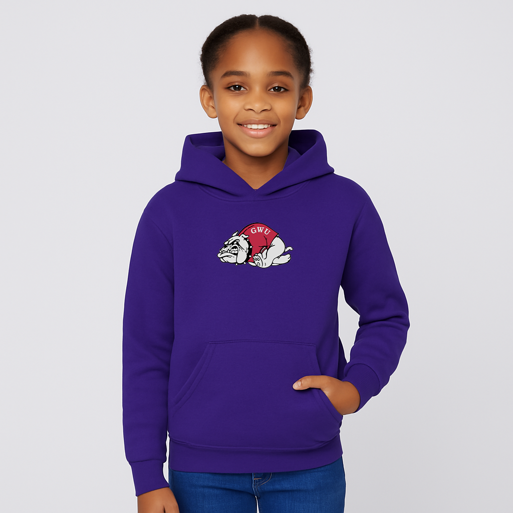 Youth Gardner Webb Bulldogs Logo Pullover Hoodie