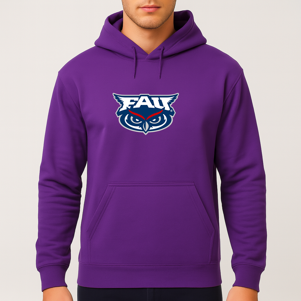 Men's Florida Atlantic Owls Logo Pullover Hoodie