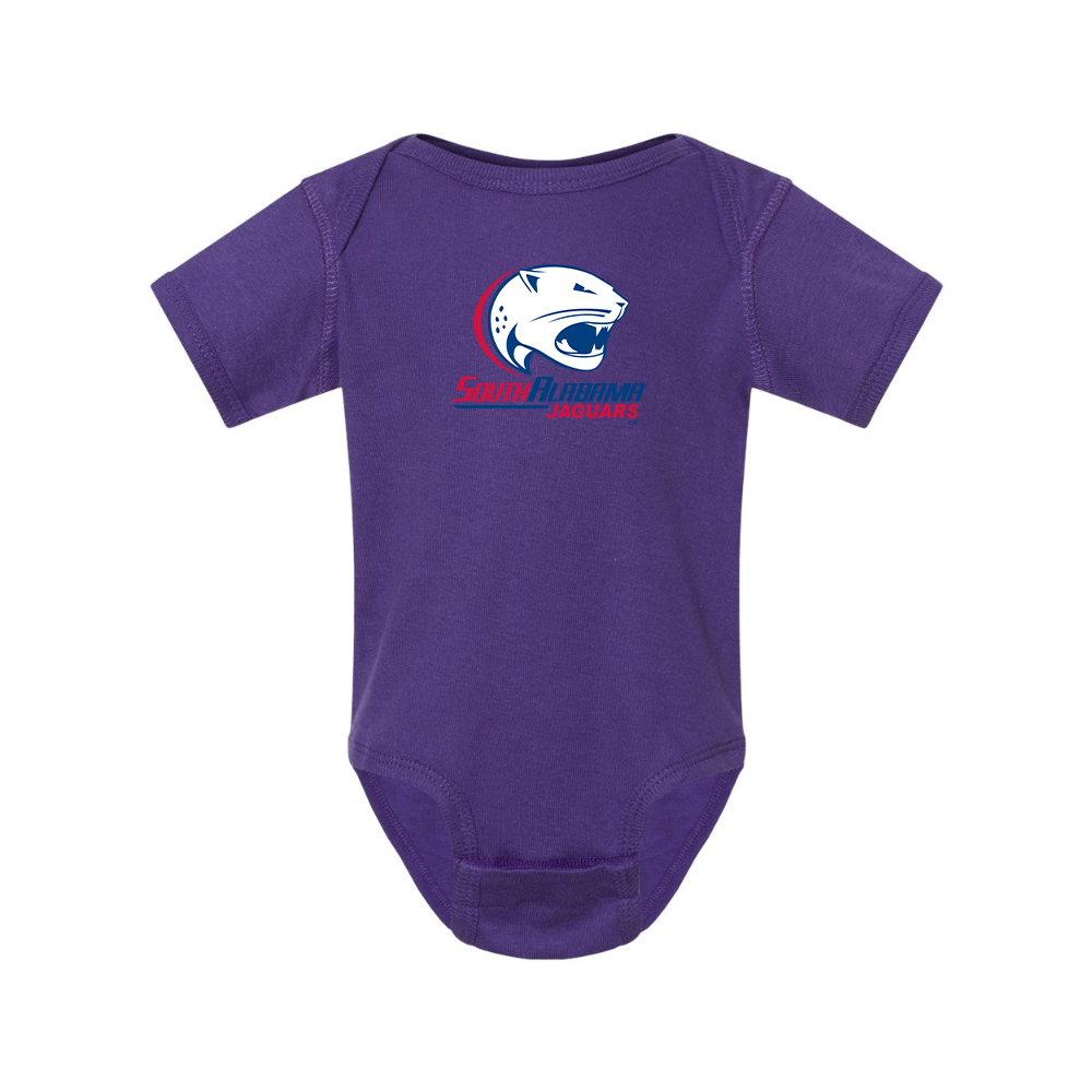 South Alabama Jaguars Logo  Rabbit Skins Infant Baby Rib Bodysuit
