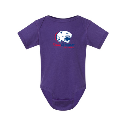 South Alabama Jaguars Logo  Rabbit Skins Infant Baby Rib Bodysuit