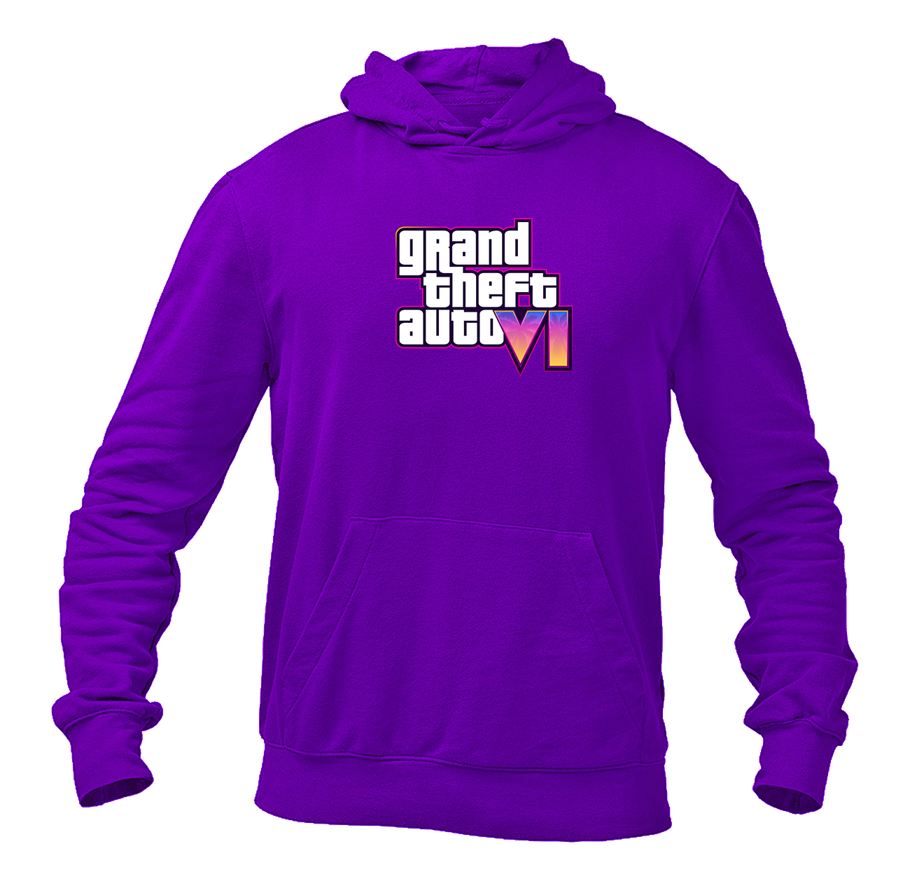 Men's GTA 6 Grand Theft Auto VI Pullover Hoodie Game