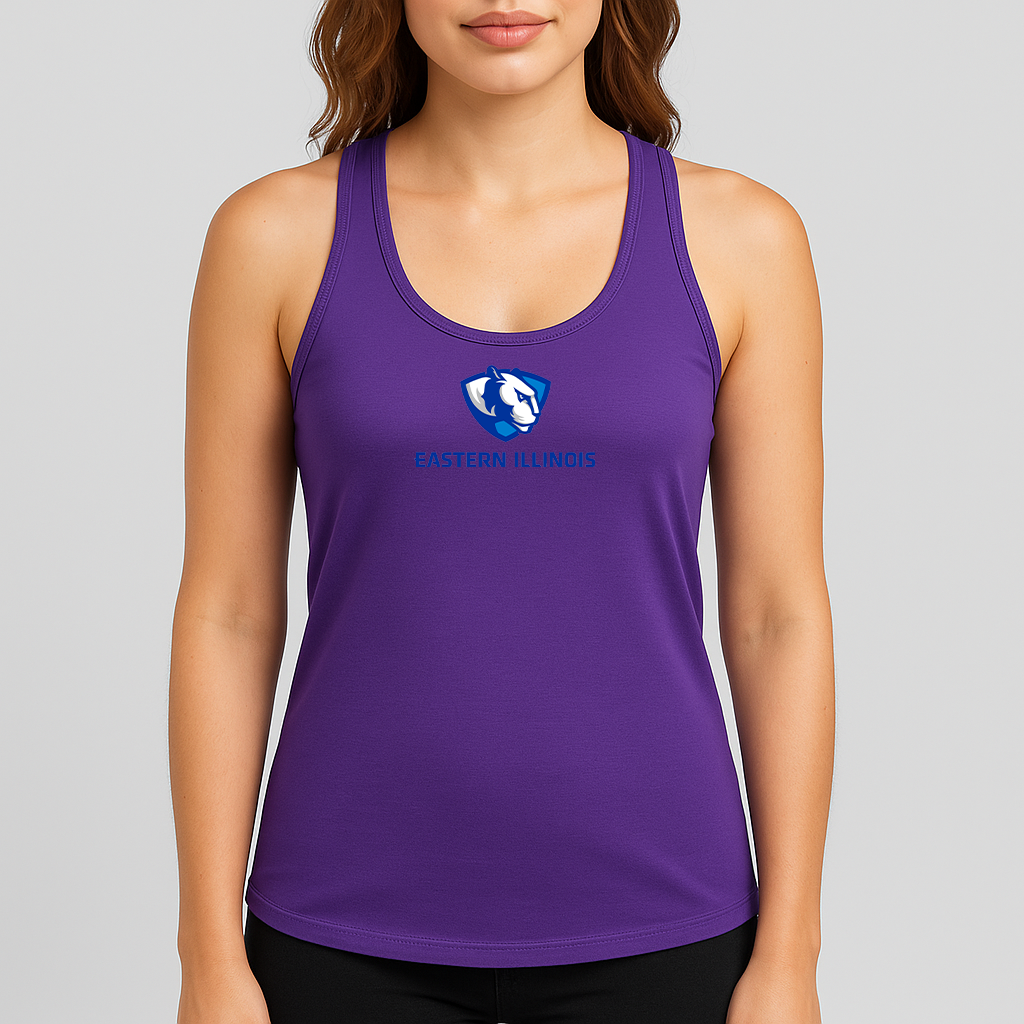 Women's Eastern Illinois Panthers Logo Next Level Ideal Racerback Tank