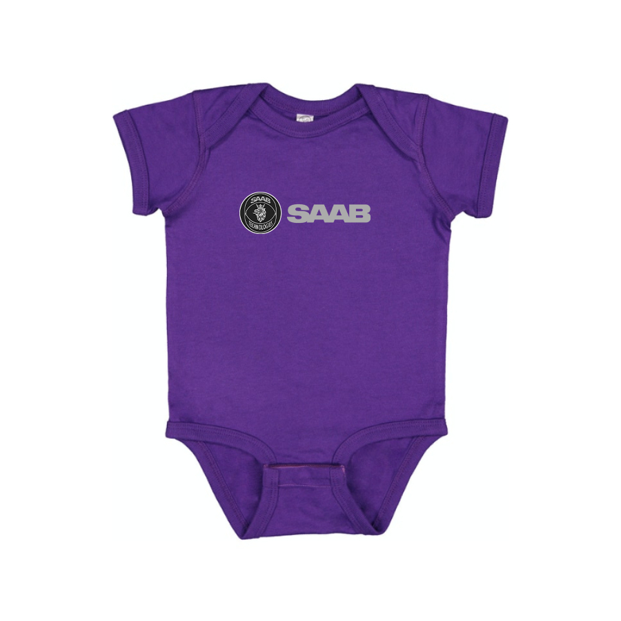 Saab Logo Baby Romper Onesie