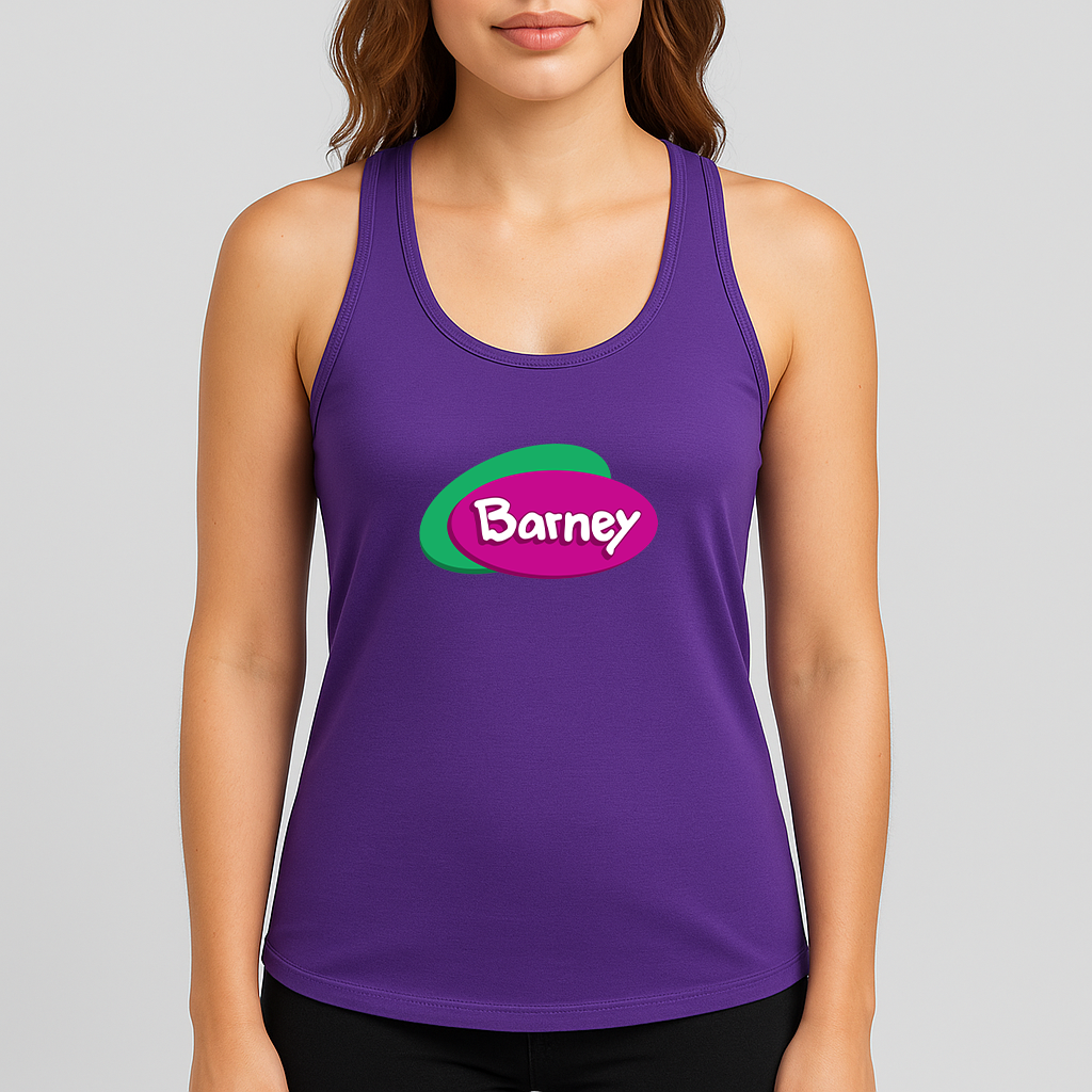 Women's Barney Show Racerback Tank Top
