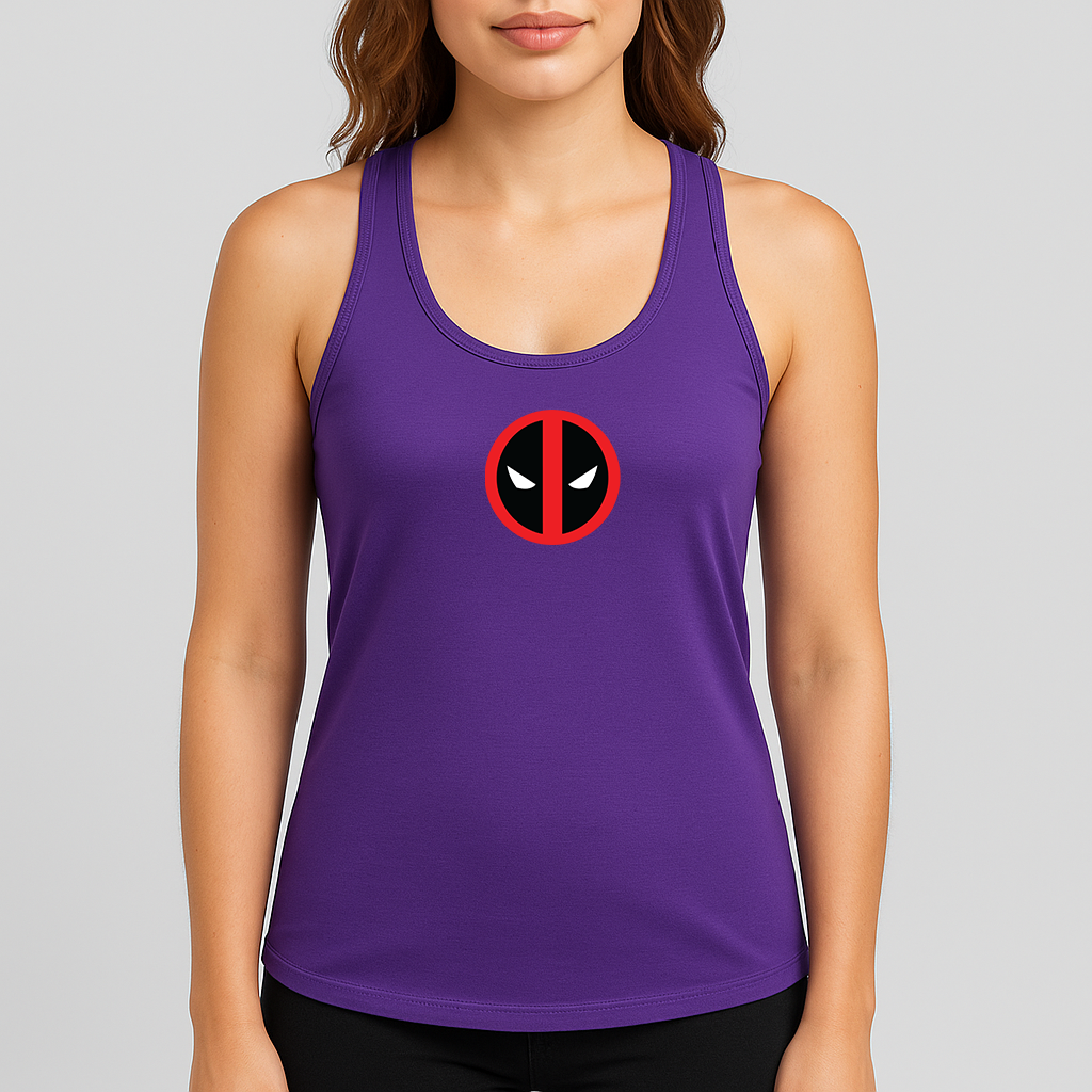 Women's Deadpool Marvel Superhero Racerback Tank Top