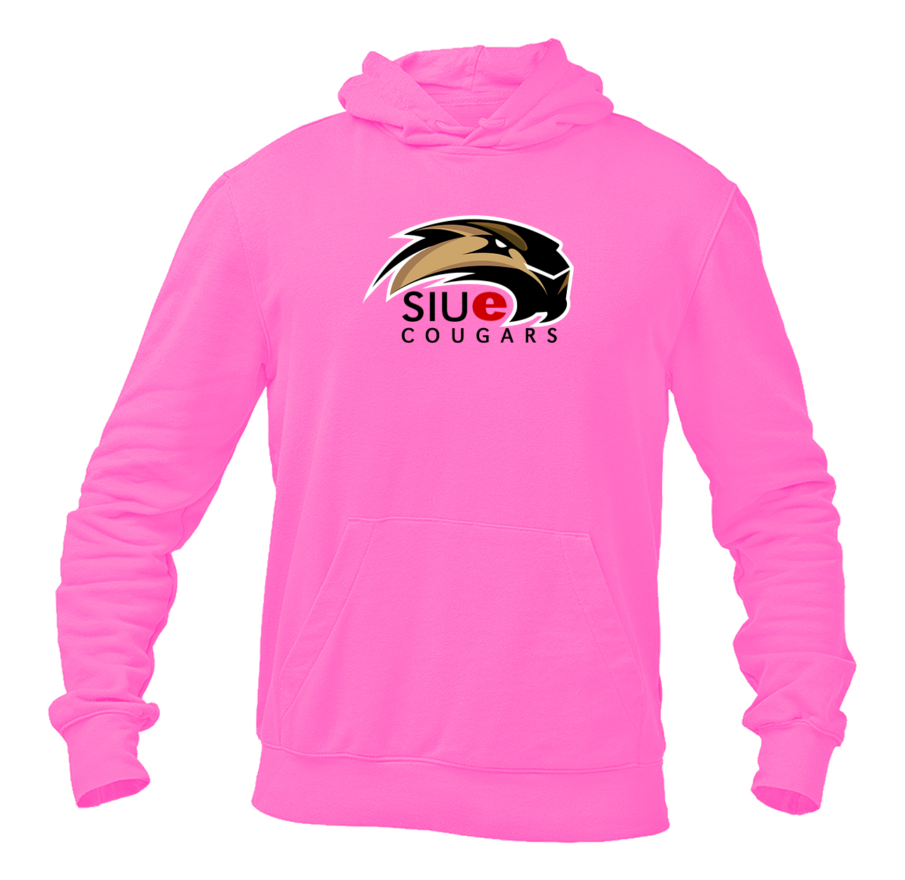 Men's SIU Edwardsville Cougars Logo Gildan  Heavy Blend Hooded Sweatshirt
