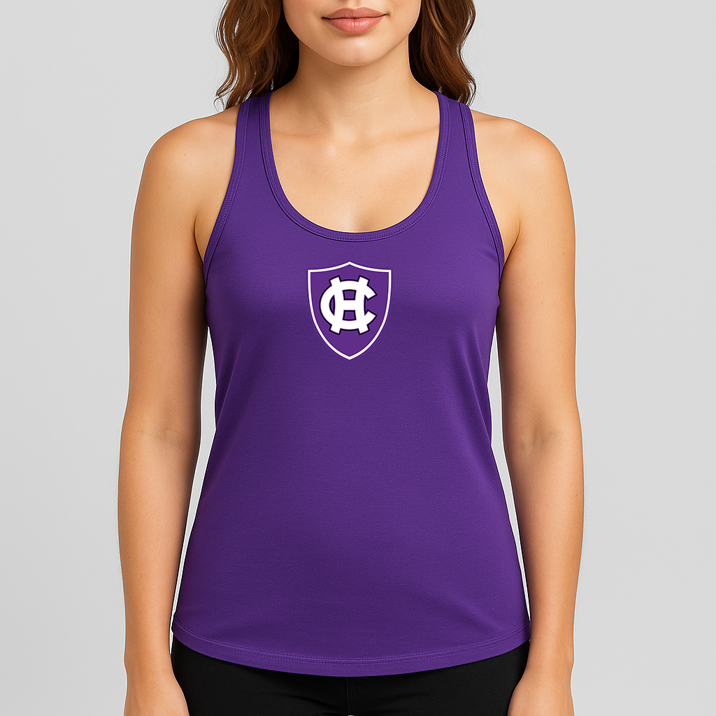 Women's Holy Cross Crusaders Logo Next Level Ideal Racerback Tank