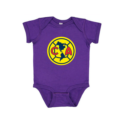 Club America Football Baby Romper Onesie