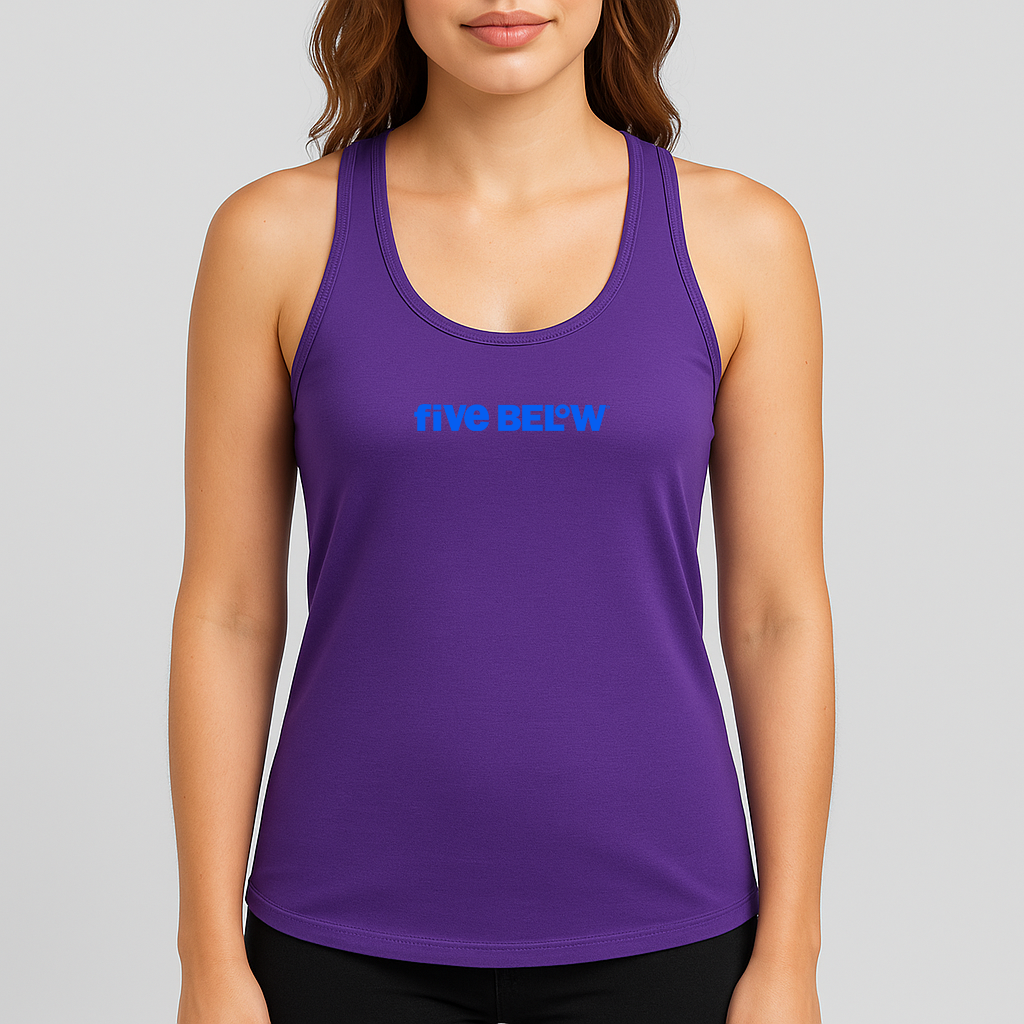 Women's Five Below Logo Next Level Ideal Racerback Tank