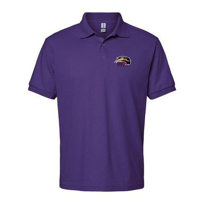 Men's SIU Edwardsville Cougars Logo Gildan Dry Blend Jersey Polo