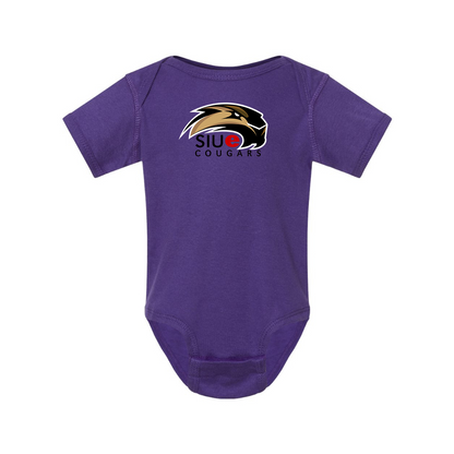 SIU Edwardsville Cougars Logo  Rabbit Skins Infant Baby Rib Bodysuit