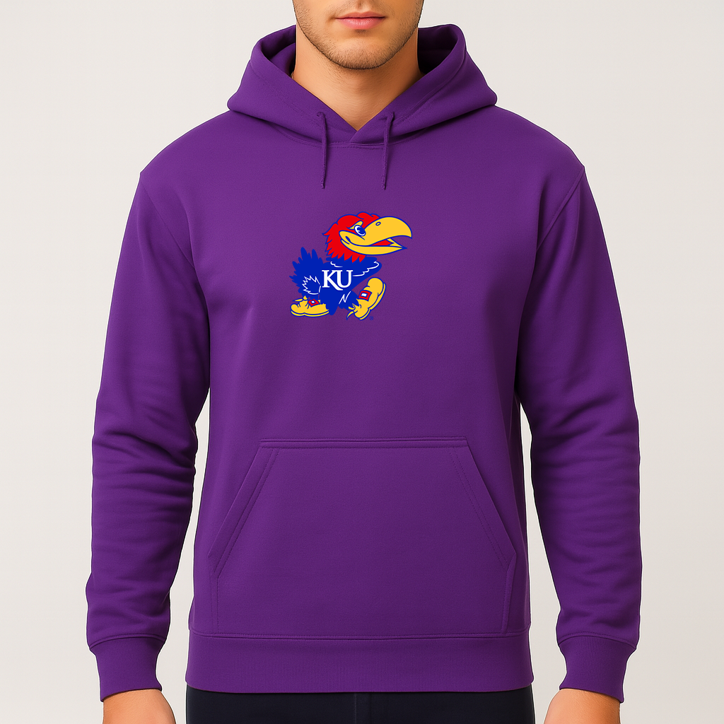 Men's Kansas Jayhawks Logo Pullover Hoodie