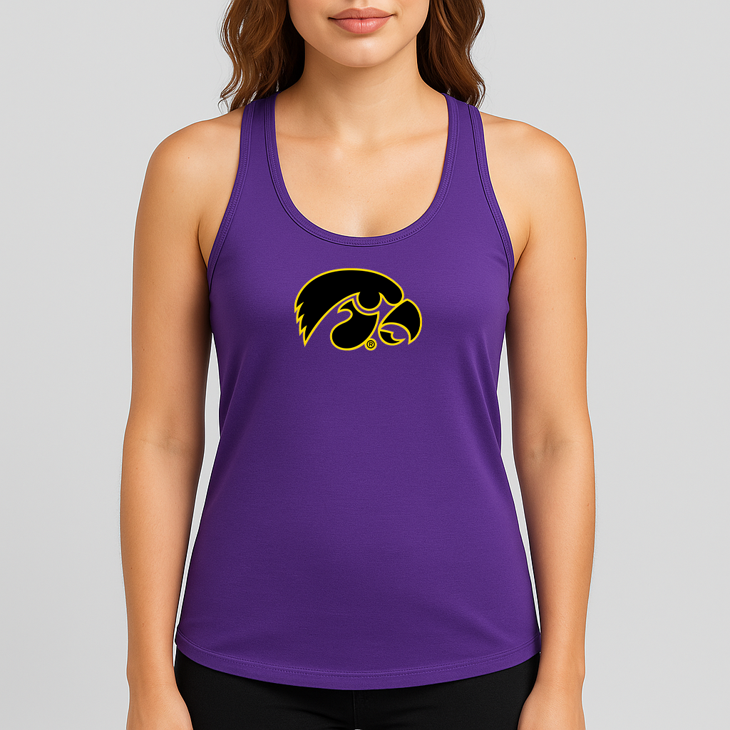 Women's Iowa Hawkeyes Logo Next Level Ideal Racerback Tank