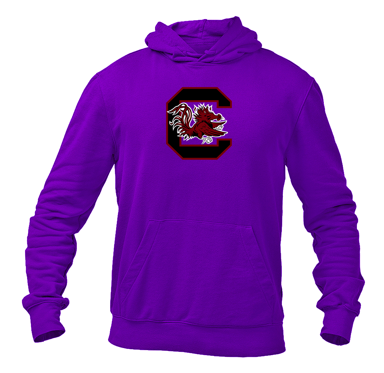Men's South Carolina Gamecocks Logo Gildan  Heavy Blend Hooded Sweatshirt