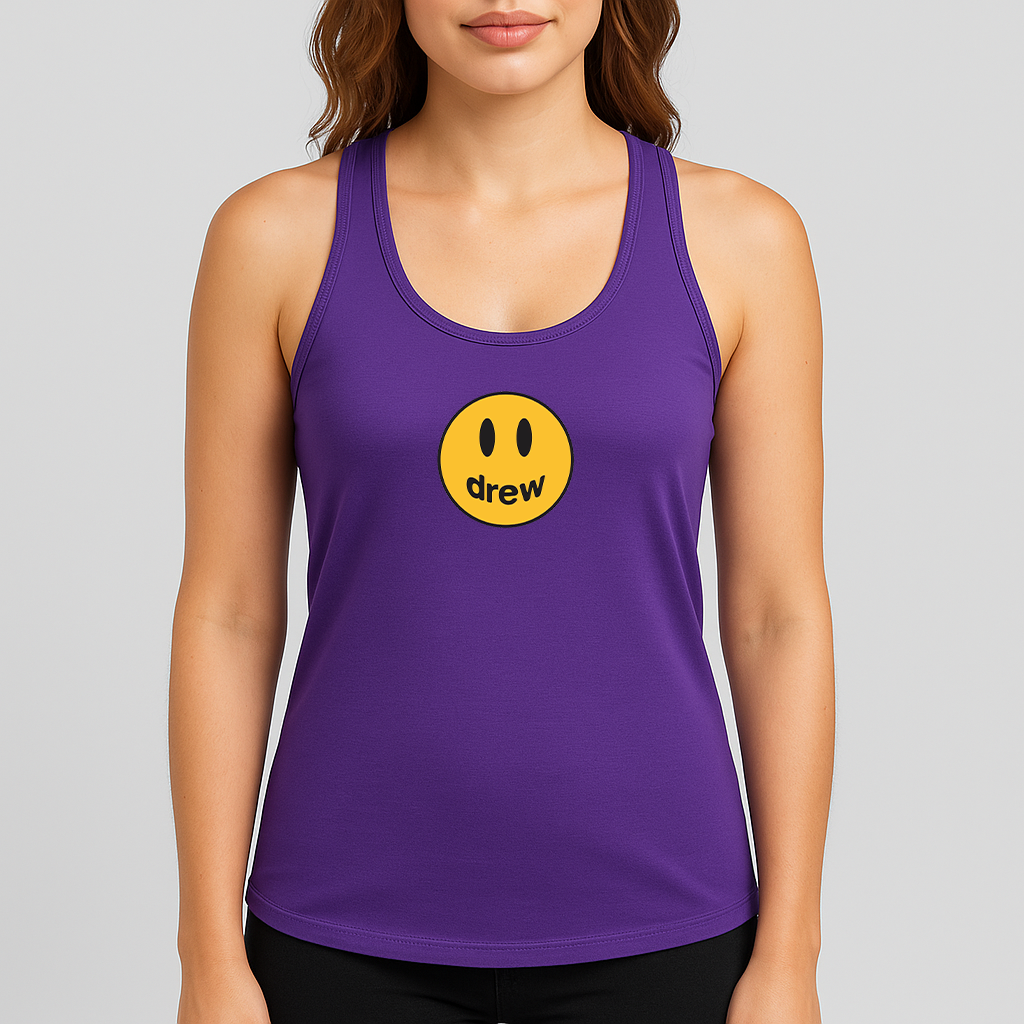 Women's Justin Bieber Drew Music Racerback Tank Top