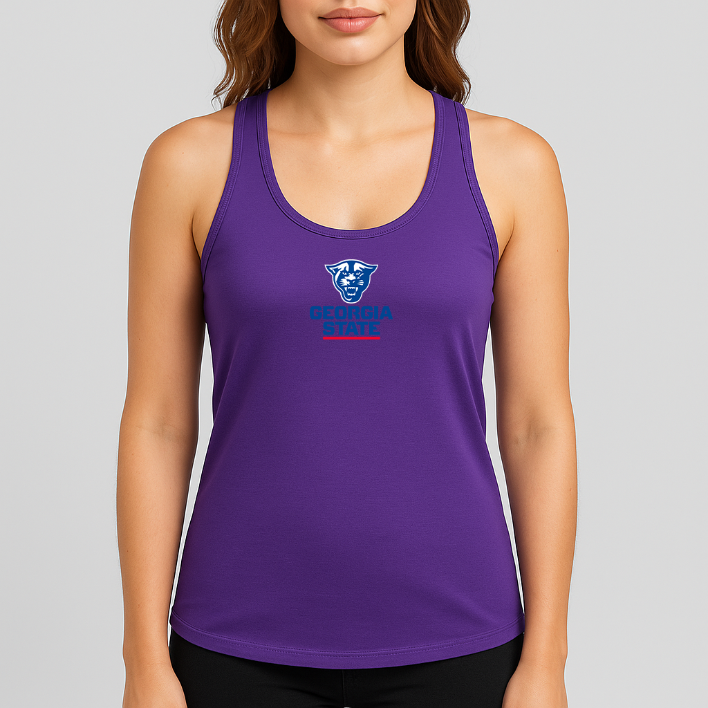 Women's Georgia State Panthers Logo Next Level Ideal Racerback Tank