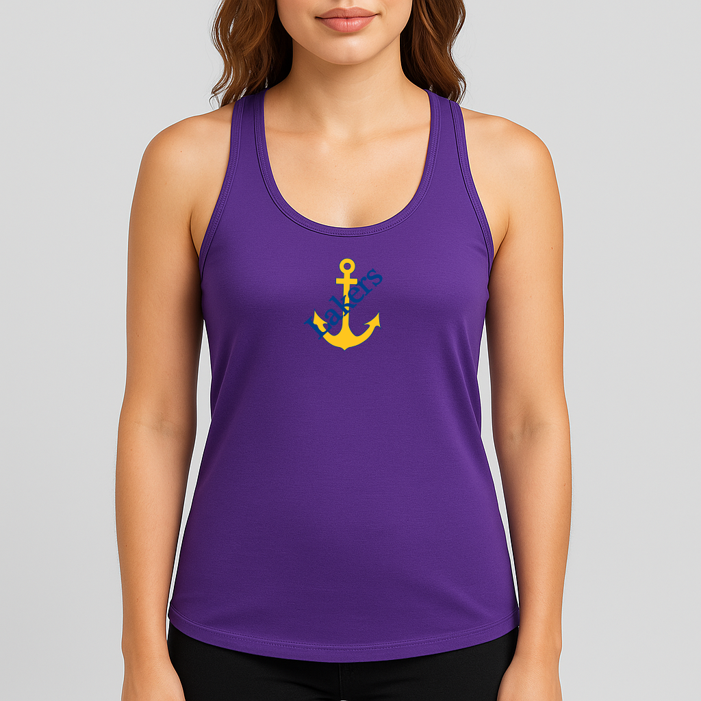 Women's Lake Superior State Lakers Logo Next Level Ideal Racerback Tank