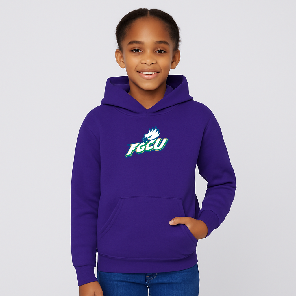 Youth Florida Gulf Coast Eagles Logo Pullover Hoodie