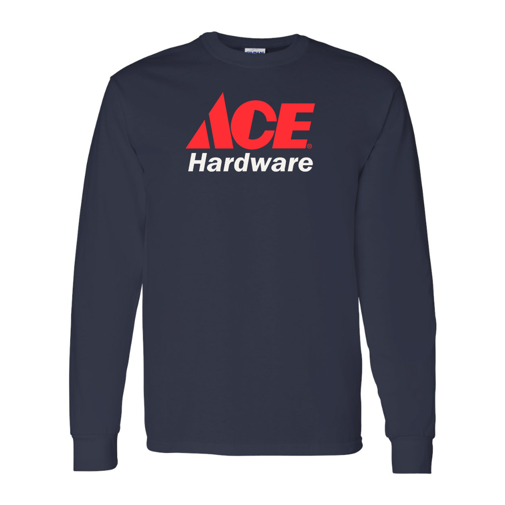 Men's ACE Hardware Logo Gildan Heavy Cotton Long Sleeve T-Shirt