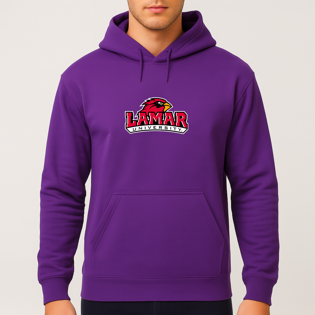 Men's Lamar Cardinals Logo Pullover Hoodie