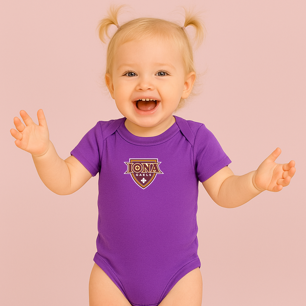 Iona Gaels Logo Baby Romper Onesie