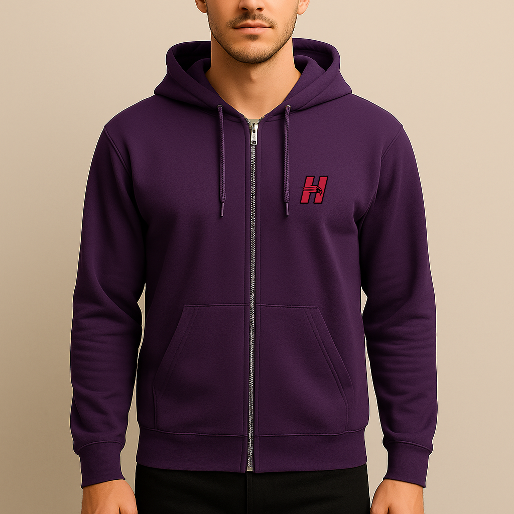 Men's Hartford Hawks Logo Zipper Hoodie