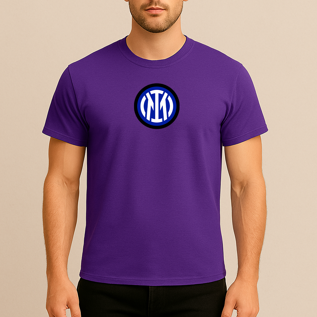 Men's Inter Milan 2025 Soccer Logo Cotton T-Shirt