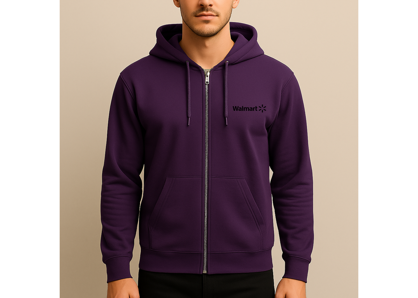 Men's Walmart Logo Zipper Hoodie