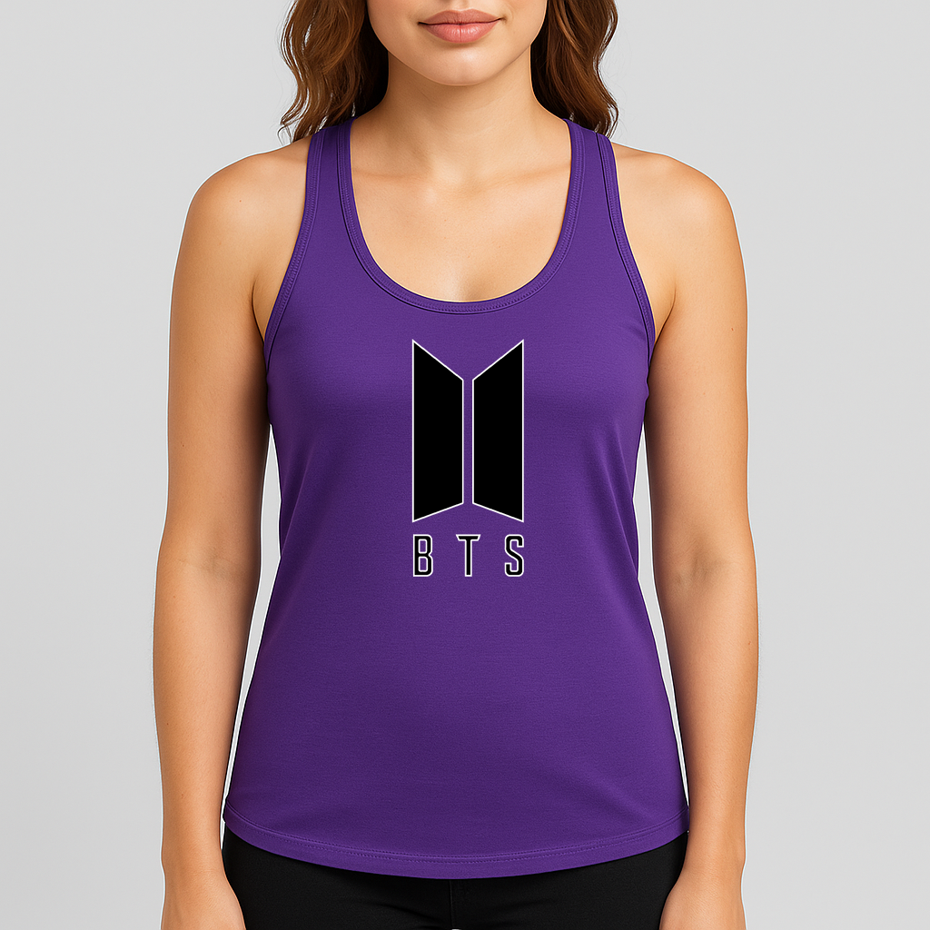 Women's BTS Music Racerback Tank Top