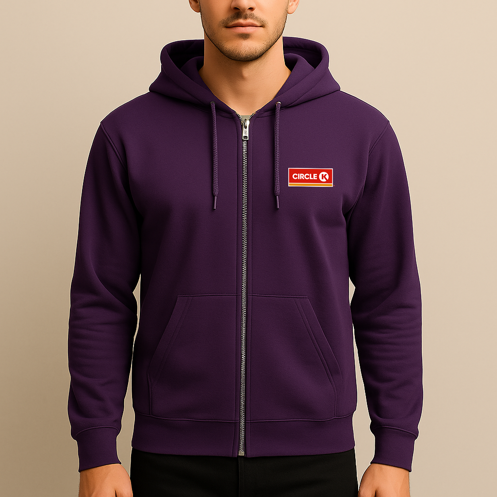 Men's Circle K Gas Station  Zipper Hoodie