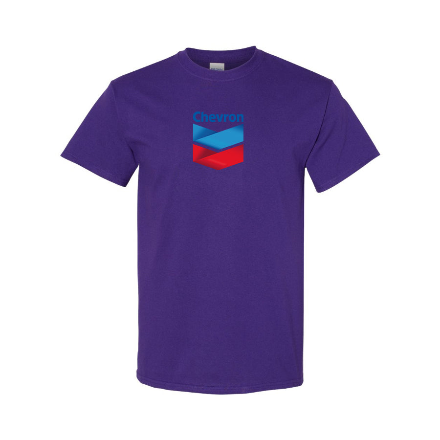 Youth Kids Chevron Gas Station  Cotton T-Shirt