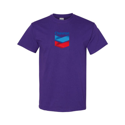 Youth Kids Chevron Gas Station  Cotton T-Shirt
