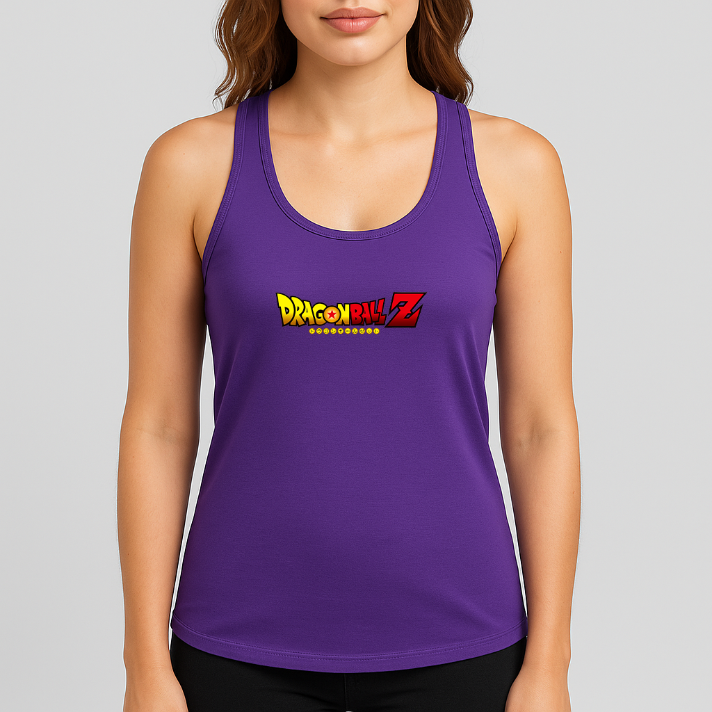 Women's Dragon Ball Z Title Racerback Tank Top
