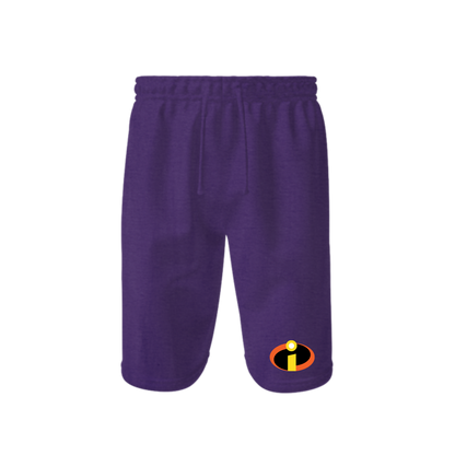Men's The Incredibles Cartoon Athletic Fleece Shorts