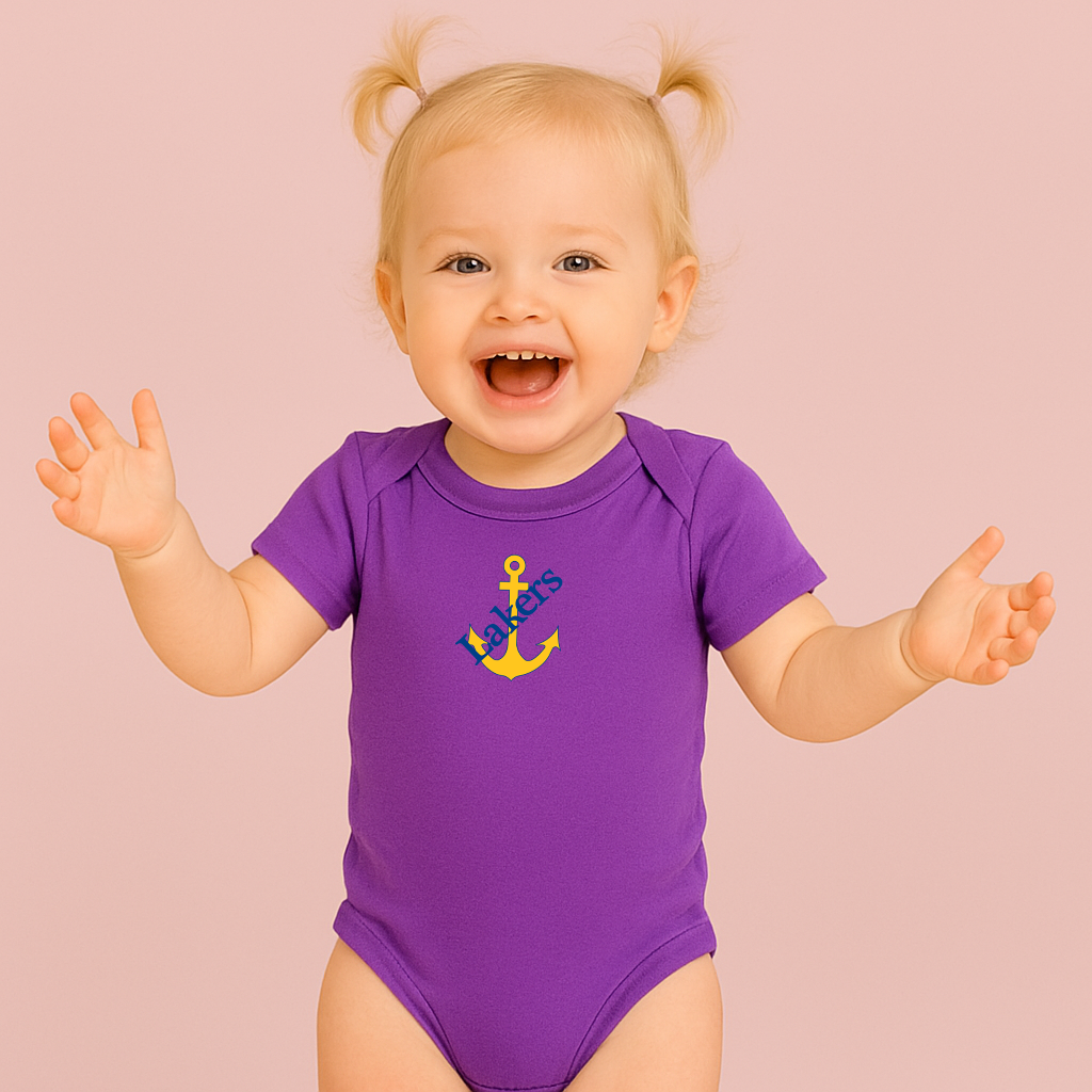 Lake Superior State Lakers Logo Baby Romper Onesie