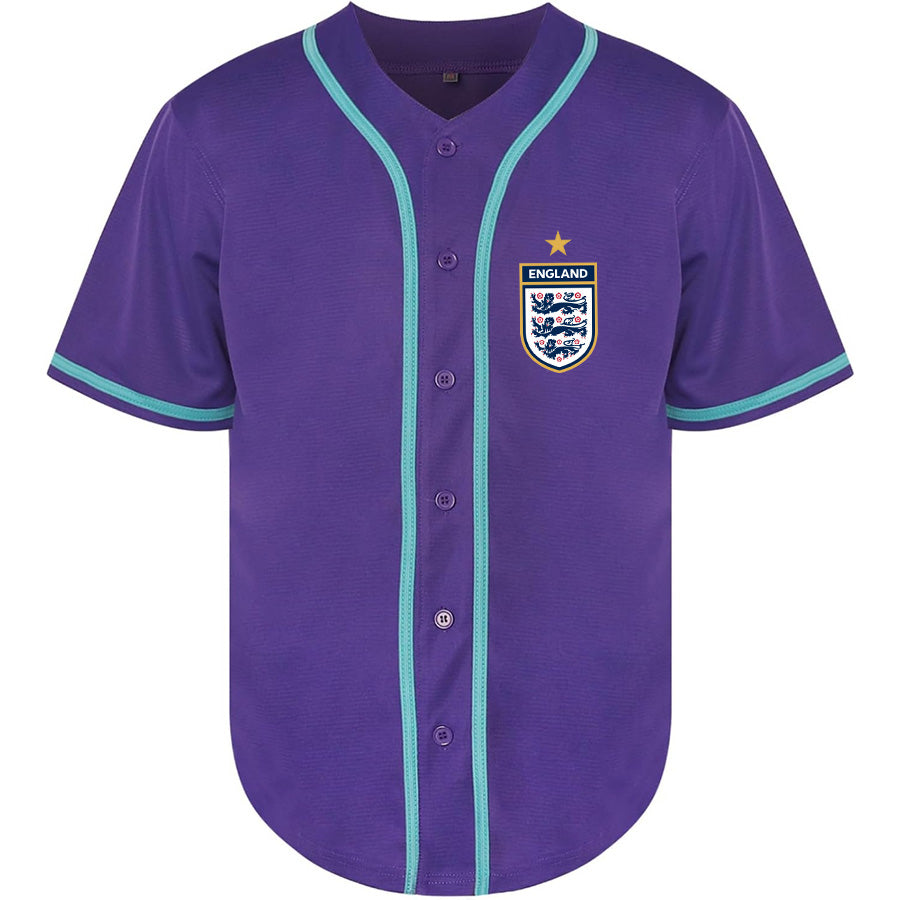 Men's England National Soccer Team Baseball Jersey