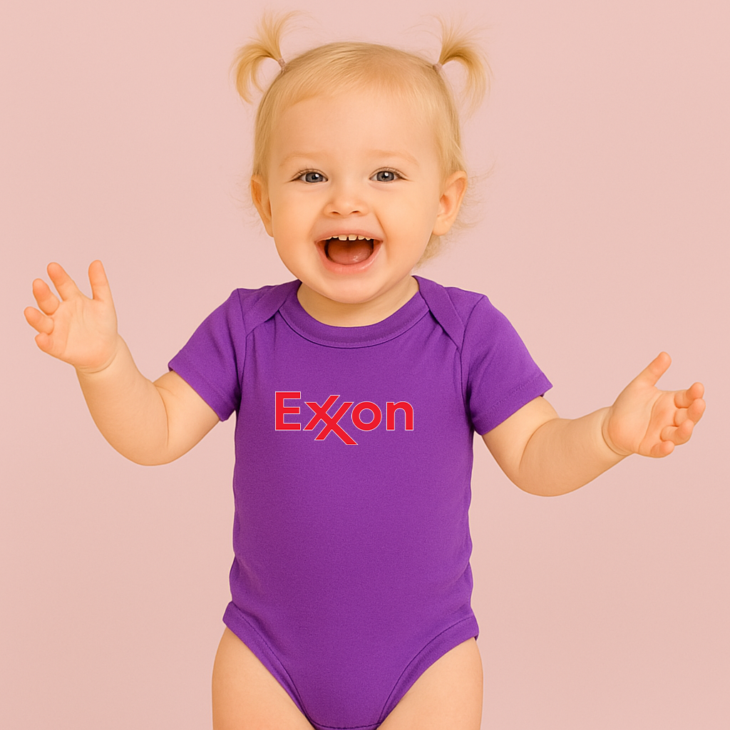 Exxon Gas Station Baby Romper Onesie