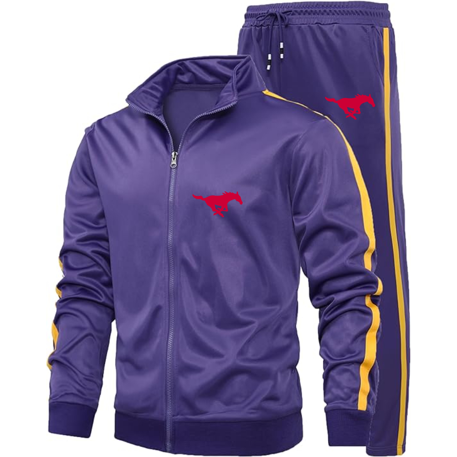 Men's SMU Mustangs Logo Dri-Fit TrackSuit