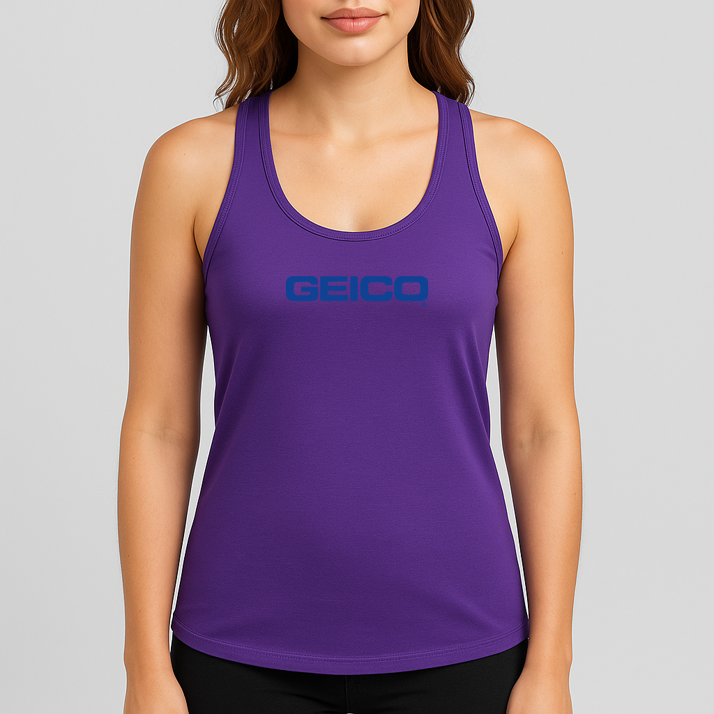 Women's Geico Logo Next Level Ideal Racerback Tank