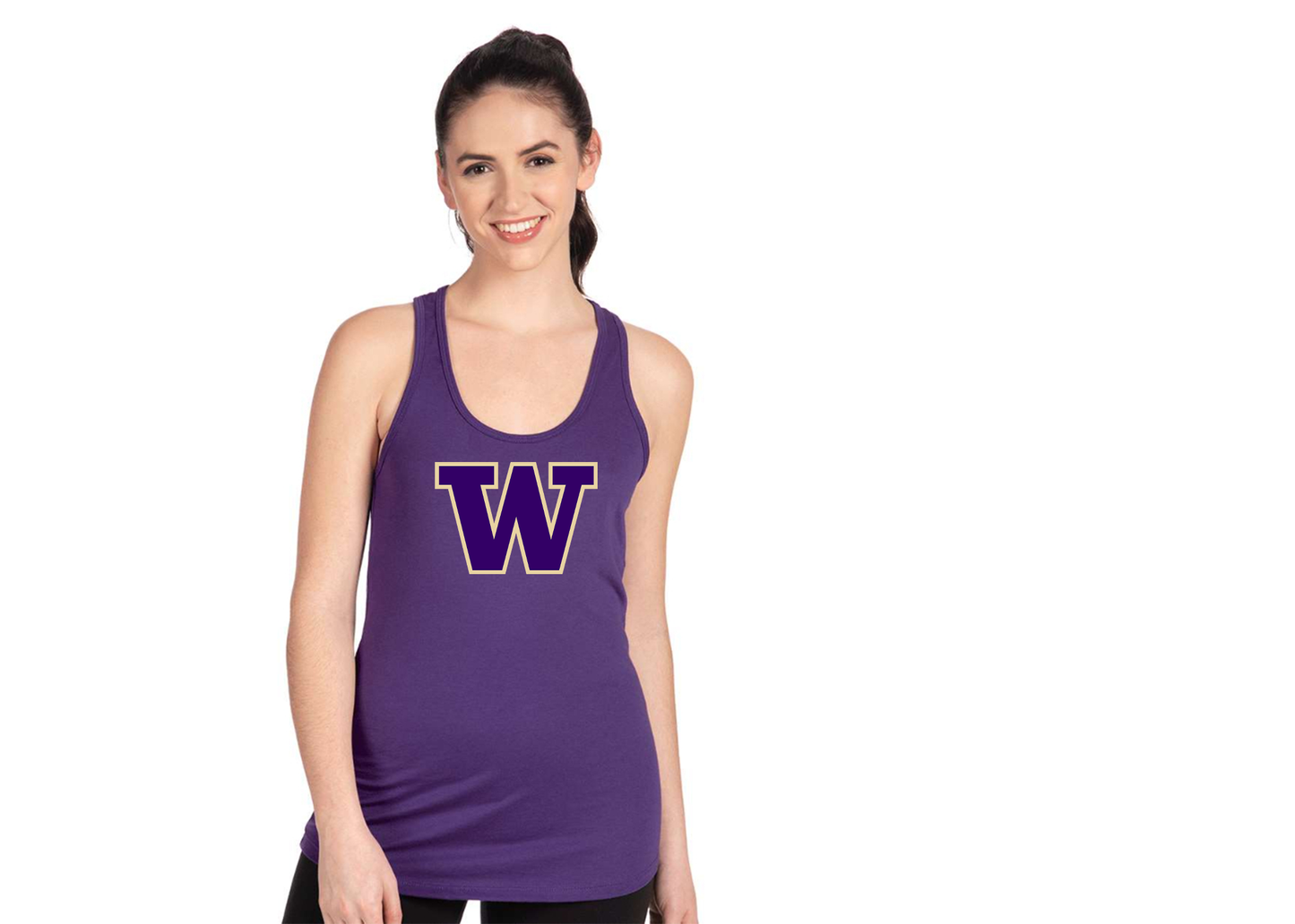 Women's Washington Huskies Next Level Ideal Racerback Tank